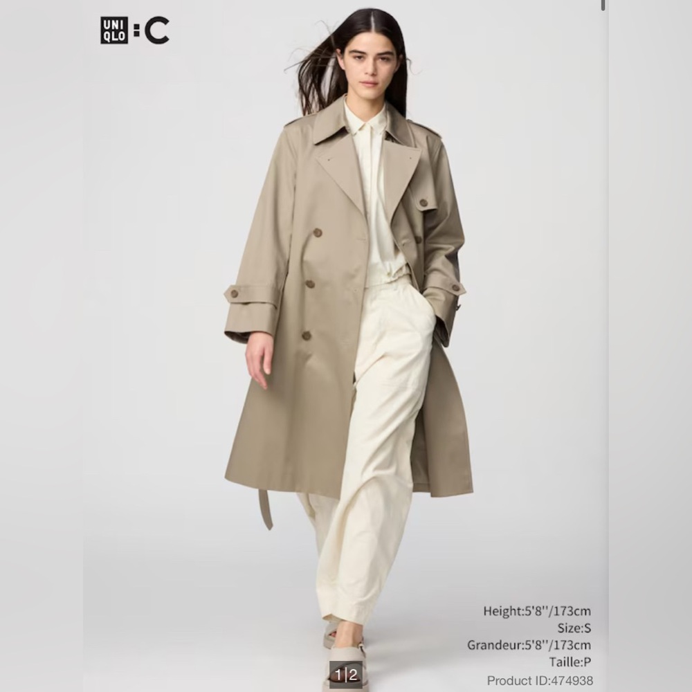 Uniqlo x Clare Waight Keller Collab Trench Coat